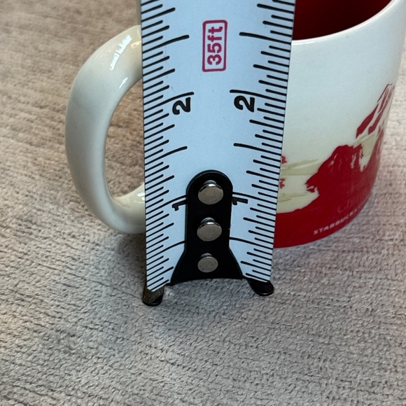 Starbucks China Mug - Red and Cream with Dragon Motif - Picture 3 of 5